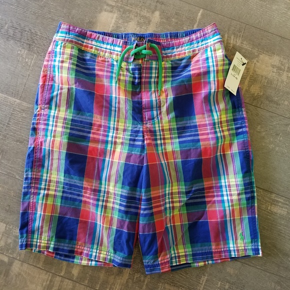 ralph lauren boys swim shorts